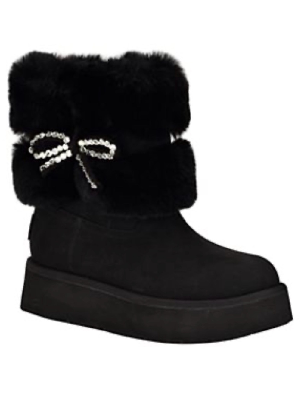 Women's Dowry Rhinestone Bow Cozy Winter Boots